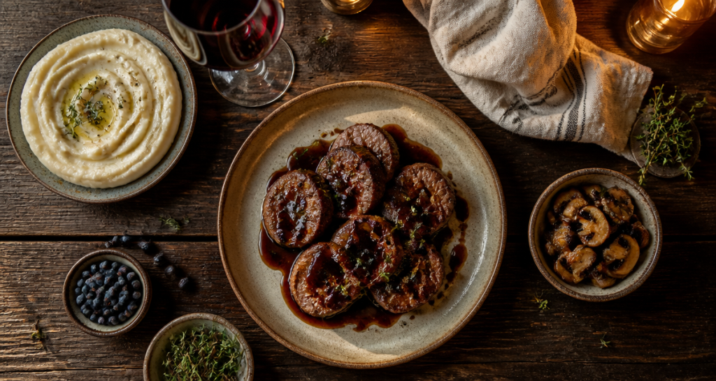 comment faire cuire du sanglier à la poêle médaillons et sauce balsamique