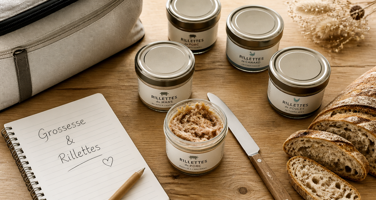 rillettes industrielles et grossesse sur table