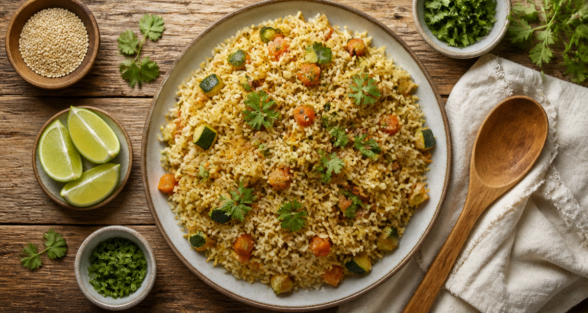 Riz en accompagnement recettes pilaf légumes colorés