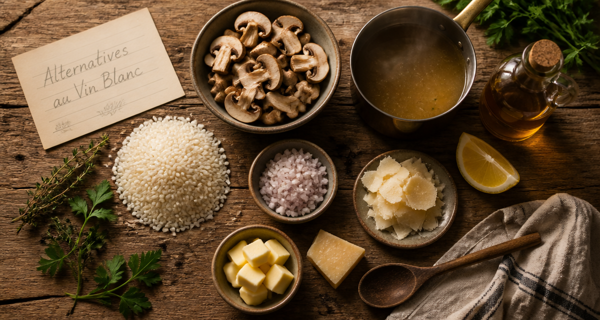 par quoi remplacer le vin blanc ingrédients risotto