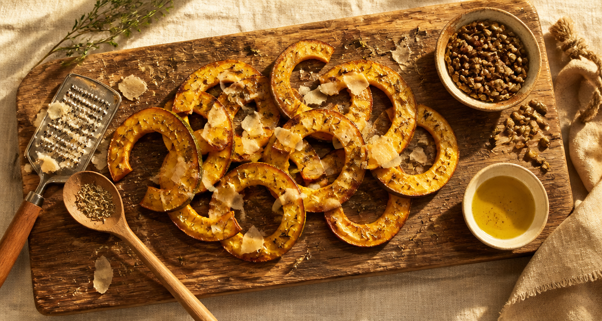 recette courge jaune rôtie parmesan