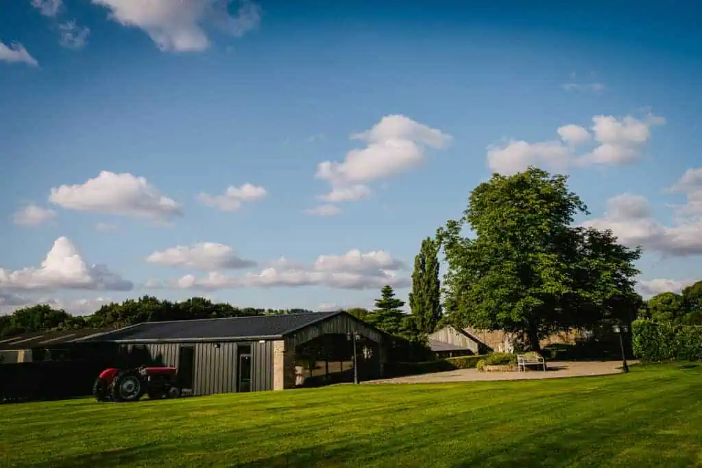 Outdoor space at Hyde Bank Farm