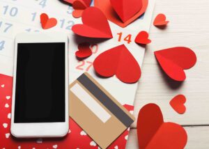 >thisisjustarandomplaceholder<Valentine day online shopping background with copy space | Iberian Press® 