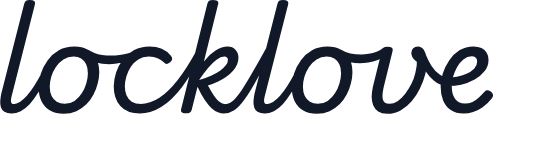 locklove in a dark blue cursive script on white background (logo-style text)