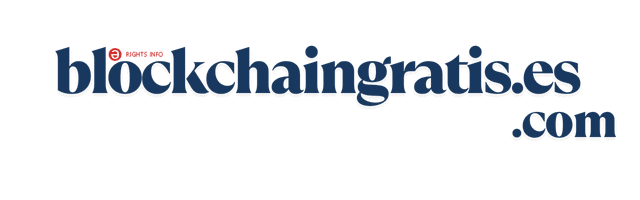 Brand logo showing the blue wordmark 'blockchaingrat.es' with a small red circular accent and a blue '.com' to the right.