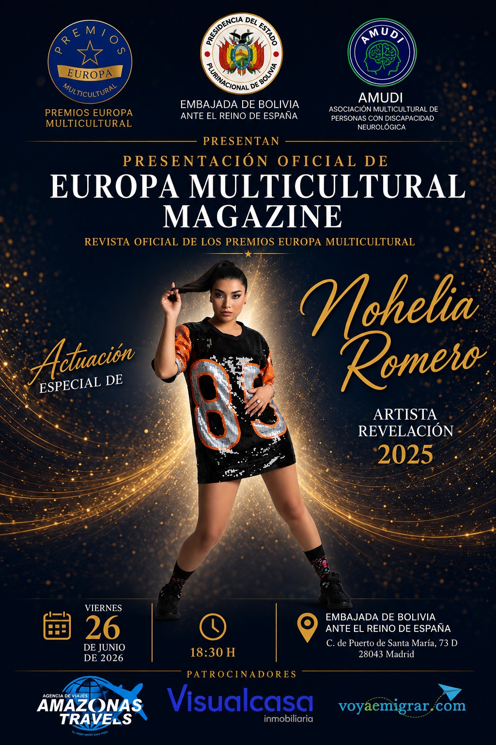 La Embajada de Bolivia acogerá la presentación de Multicultural Magazine