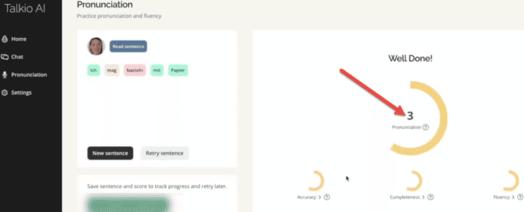 Talkio's Pronunciation Scoring