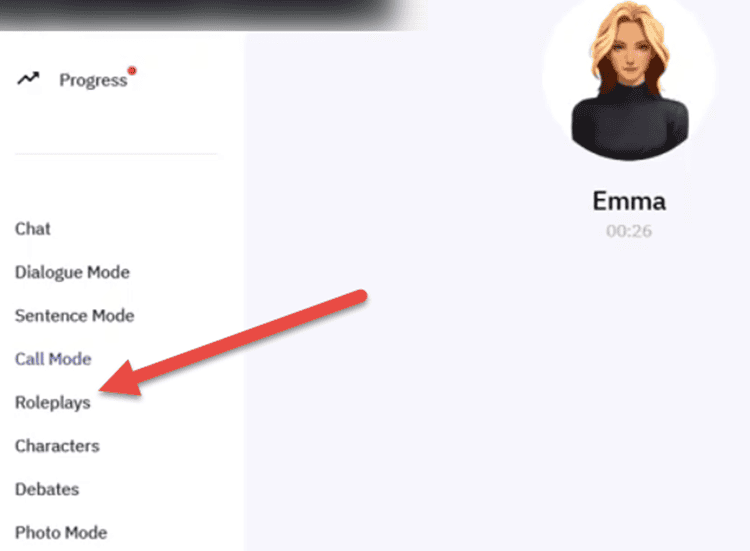 Talkpal rooted in Roleplay