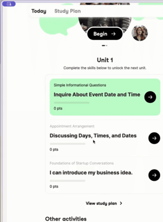 Univerbal's Academic Style Interface