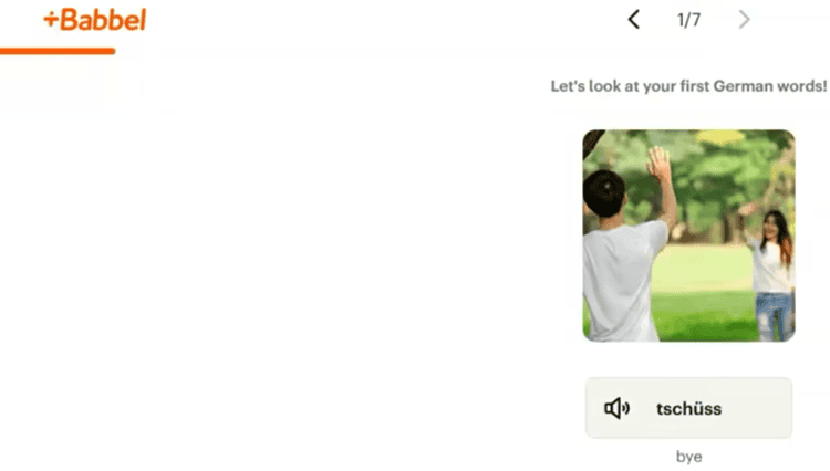 Babbel's Intuitive Interface