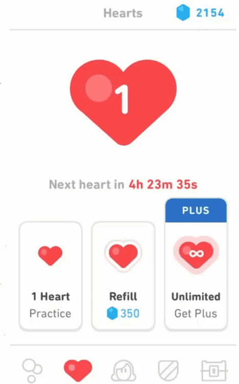 Duolingo Heart Systems