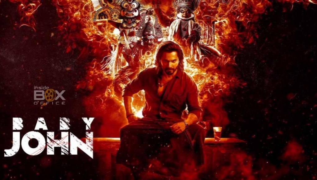 VFX-heavy poster of Bang Y. John movie featuring a central character surrounded by mythological elements and fiery effects, emphasizing action, drama, and Indian cinema appeal.