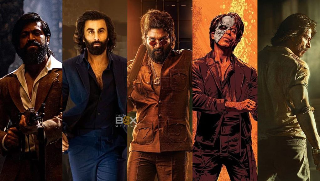 Intense action movie characters from Inside Box Office featuring gunfighter, stylish detective, rugged cop, animated thriller hero, and mysterious figure showcasing popular film genres.