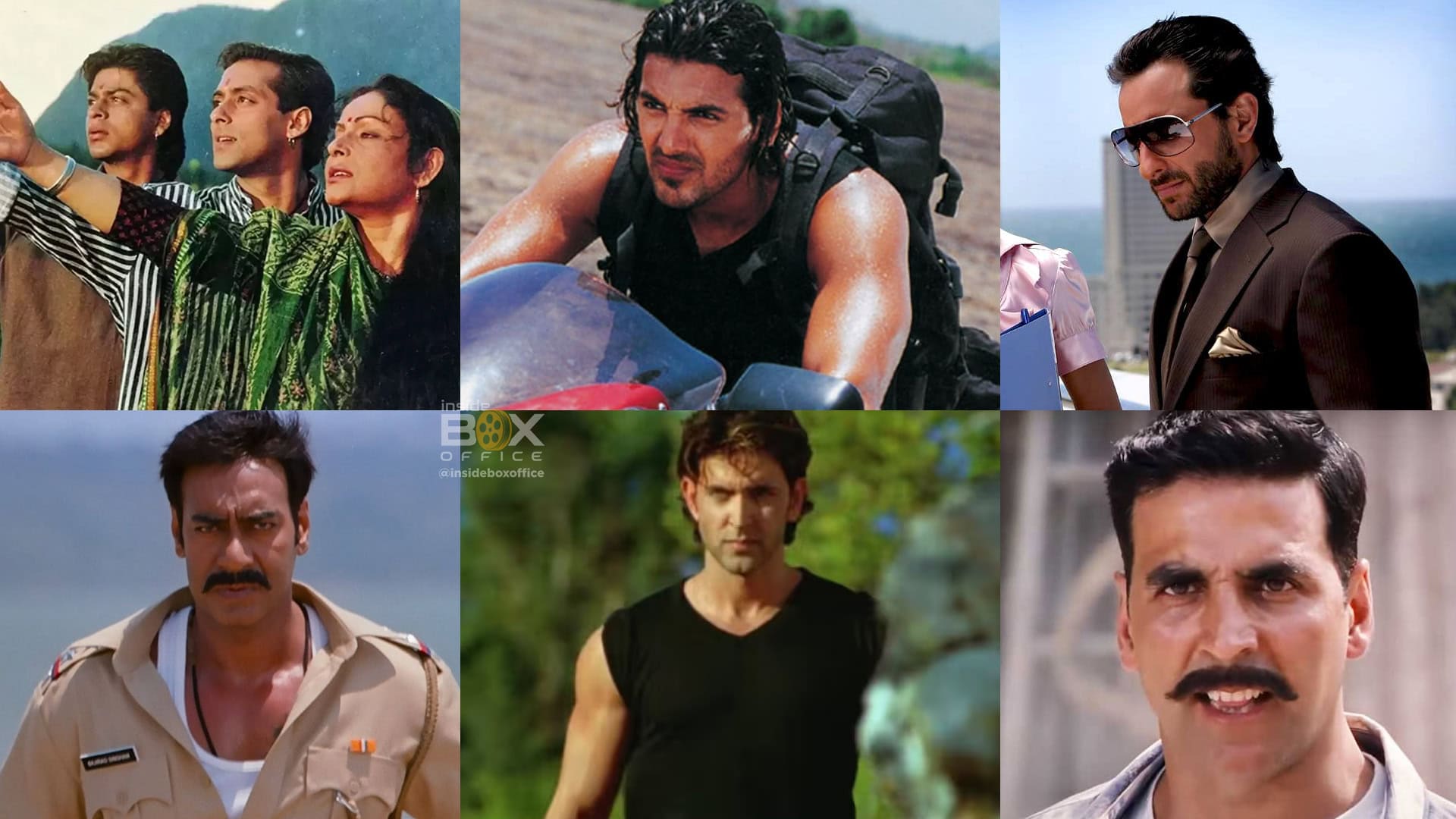 Vibrant Collage Of Popular Bollywood Film Characters And Scenes Highlighting The Latest Trends In Indian Cinema And Box Office Hits.