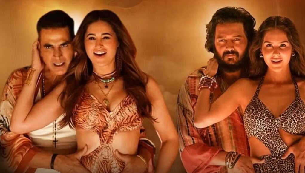 housefull 5 feature image 3 Vibrant promotional image for "Housefull 5" movie featuring diverse cast members in colorful, bold costumes, highlighting comedy, entertainment, and Bollywood genre, perfect for Indian cinema fans.