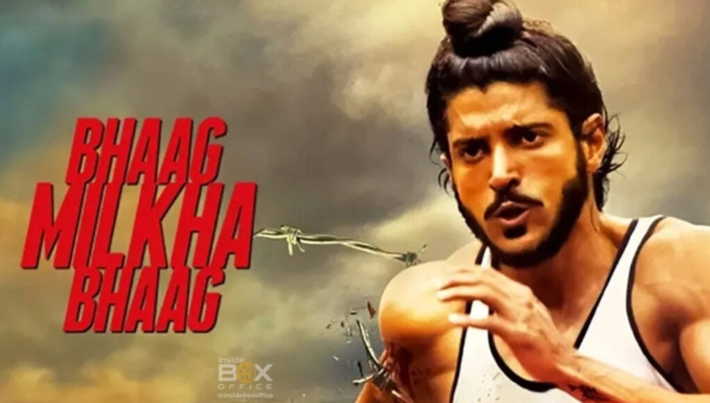 Struggling athlete running through barbed wire in intense scene from Bollywood movie Bhaga Mikha Bhaa.