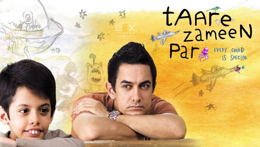 Hope Zaman Par inside box office, a heartfelt movie poster featuring a man and a boy with artistic doodles and cheerful colors, emphasizing themes of childhood, family, and the importance of every child's life.