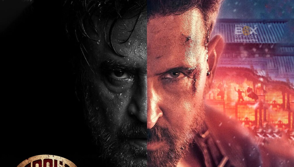 Intense action film poster showcasing two male characters with dramatic lighting, intense expressions, and fiery background scenes, perfect for movie industry analysis and box office performance insights.