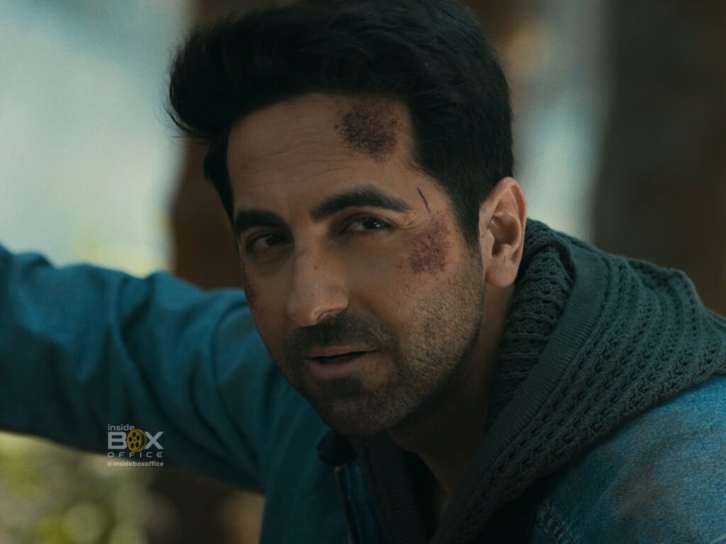 Intense Close-Up Of A Man With Bruises And Scratches On His Face, Showing Determination And Resilience, Set Against A Blurred Background.