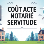 image coût d'un acte notarié pour une servitude vectorielle