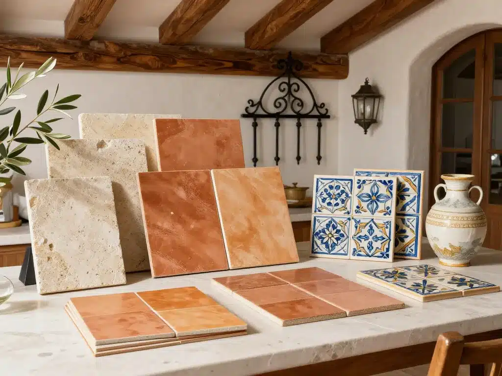 Matériaux décoratifs maison style italienne