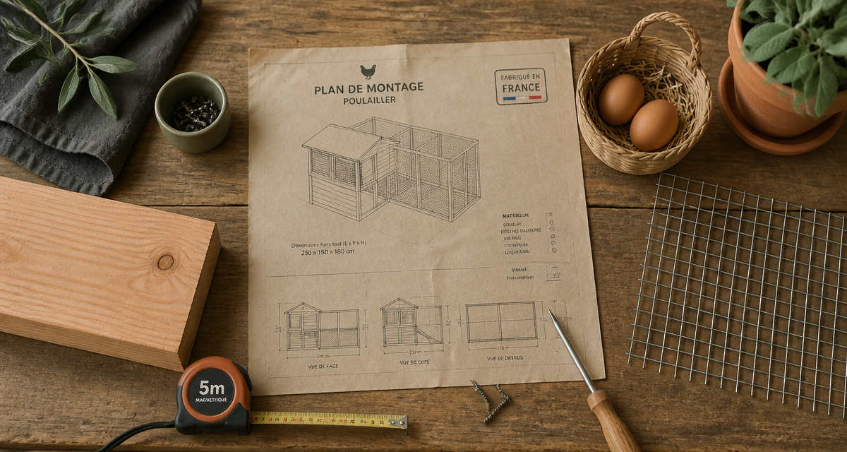 france poulailler établi bois outils
