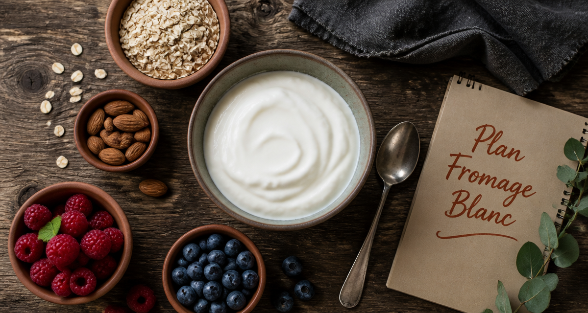 regime au fromage blanc bol et fruits