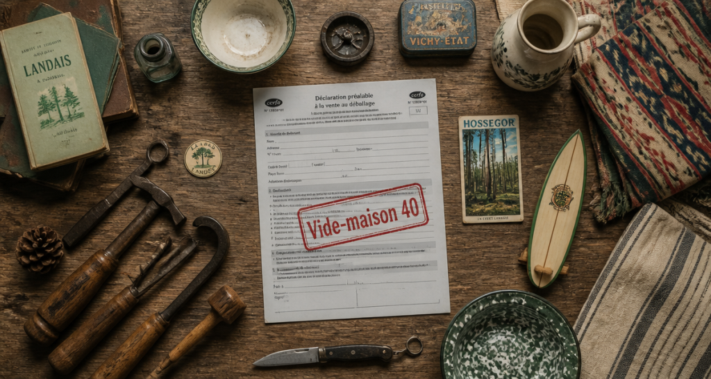 vide maison 40 table objets vintage landes