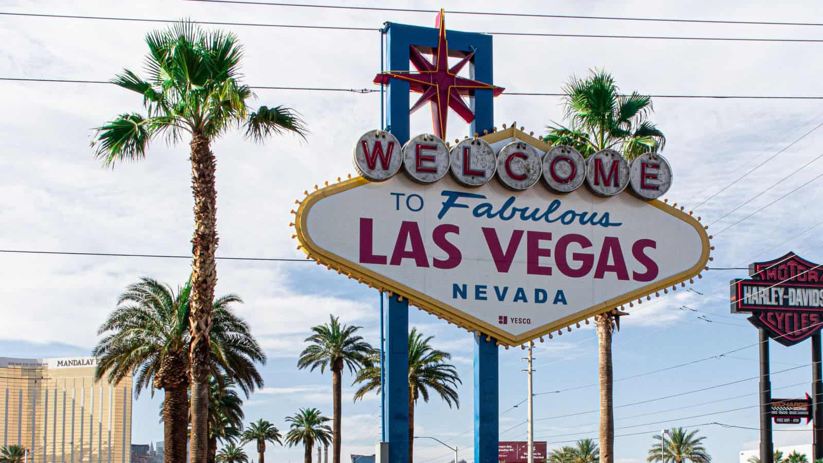 Welcome to Fabulous Las Vegas sign against a clear sky