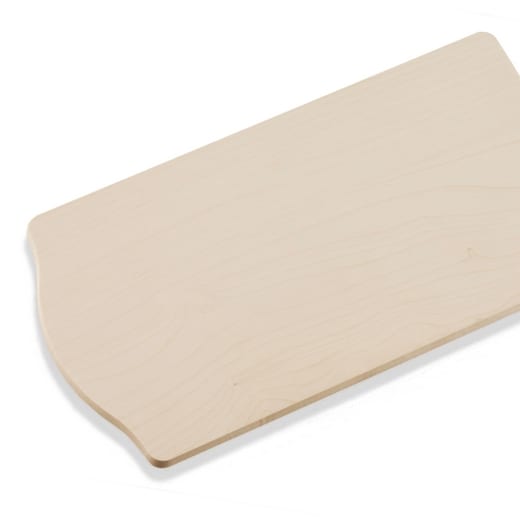 Unbehandeltes Holzbrett aus massivem Holz für DIY und Küchenzubehör.