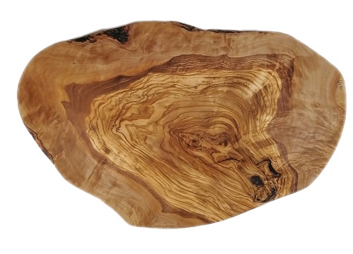 Hochwertiger Holztablett mit natürlicher Maserung, handcrafted aus österreichischem Holz.