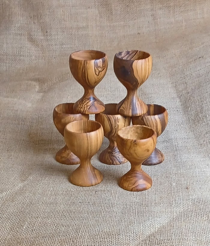 Hochwertige handgefertigte Holzgläser aus Ischler Holzhandwerk.