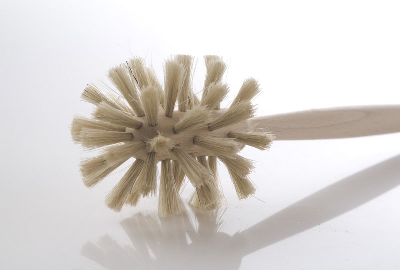 Holzspülbürste aus Holz und Naturborsten, für Holz- und Handwerksarbeiten, langlebig.