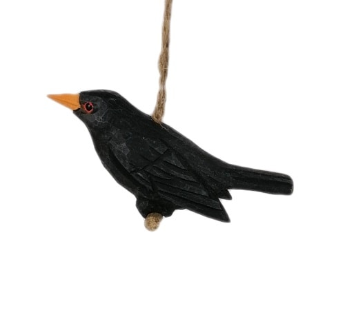 Handgefertigter Holzvogel, perfekten Dekorationsartikel aus Tirol.