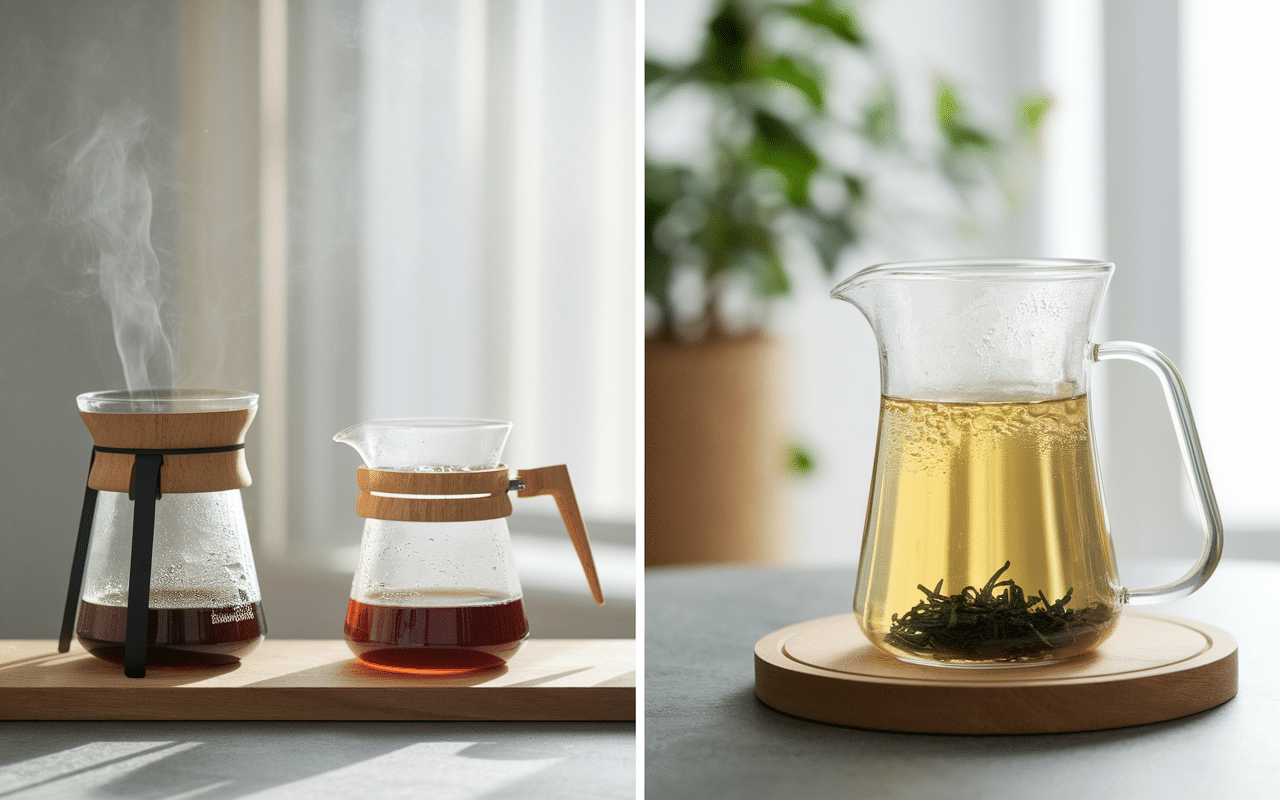 Comparaison méthodes d'infusion thé froid et à chaud