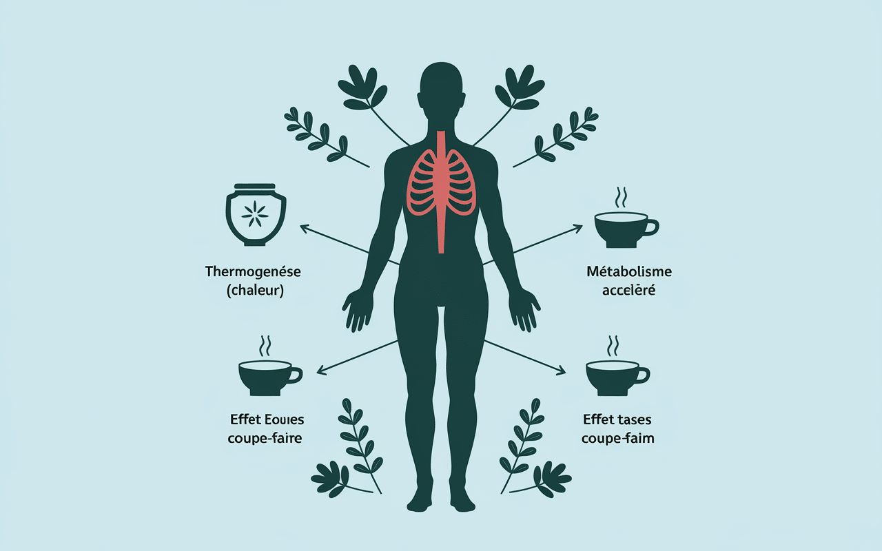 Infographie métabolisme et thermogenèse