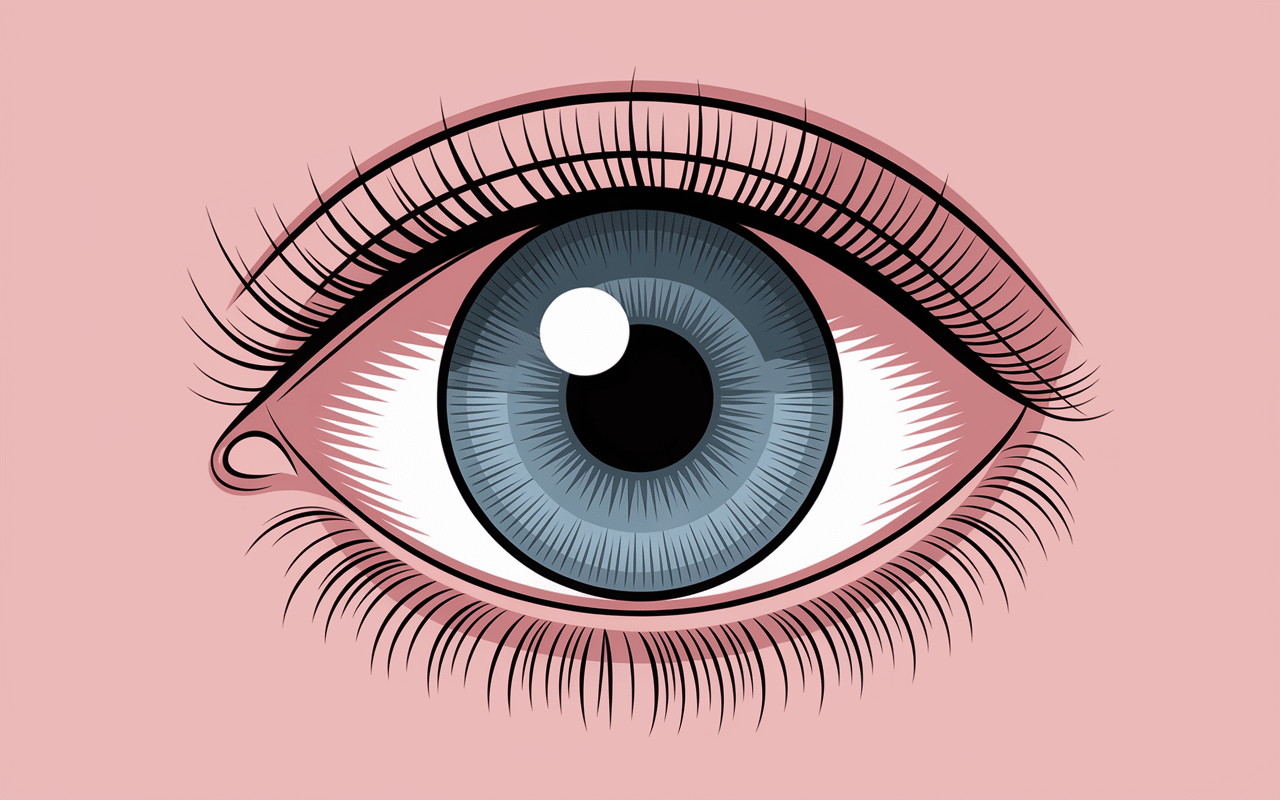 Schema anatomique de poches sous les yeux avec graisse orbitaire
