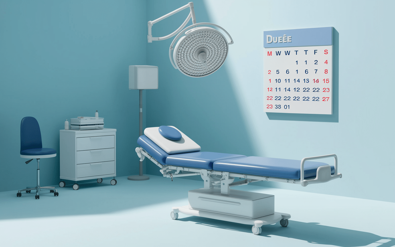 traitement chirurgical calcul rénal durée hospitalisation lit instruments chirurgicaux calendrier