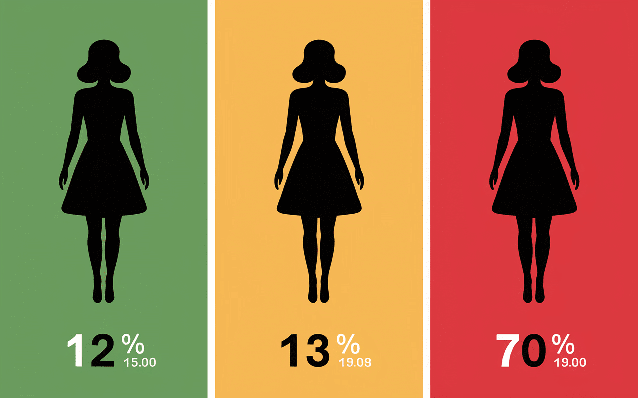 tableau couleurs categories imc femme