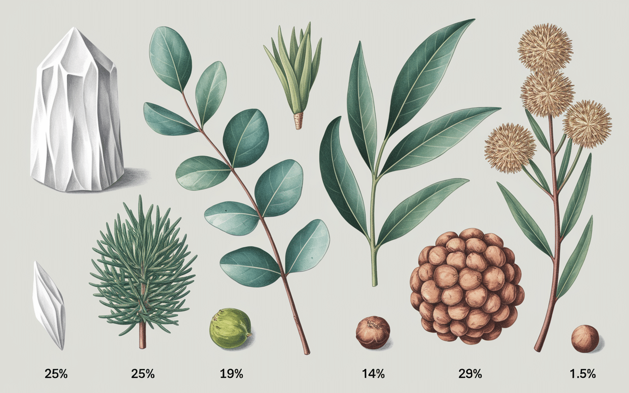 ingredients baume du tigre blanc camphre eucalyptus menthol clou