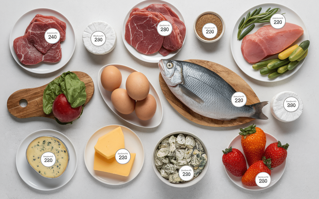 tablealimentsvitamineb12viandespoissonsfromagesoeufsfruitsdemer