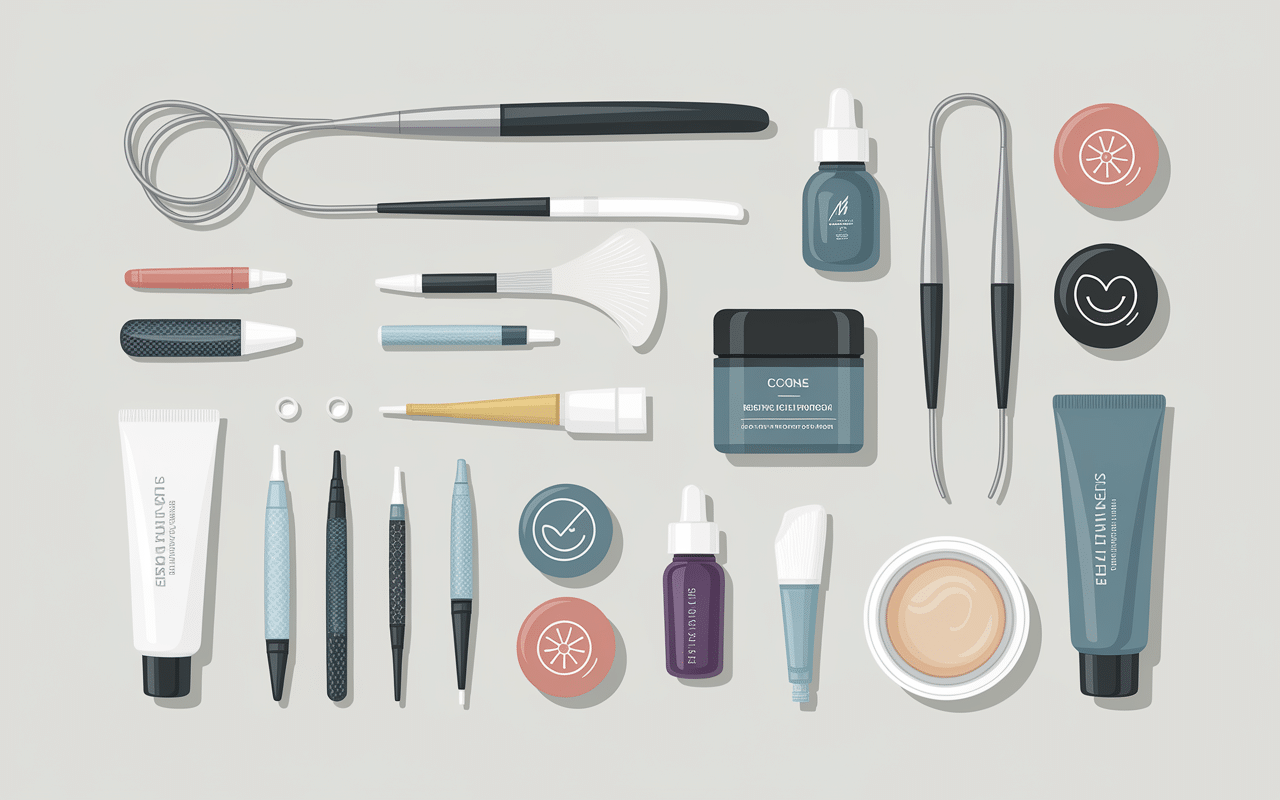 Illustration des traitements pour poches sous les yeux cosmetiques chirurgie et soins