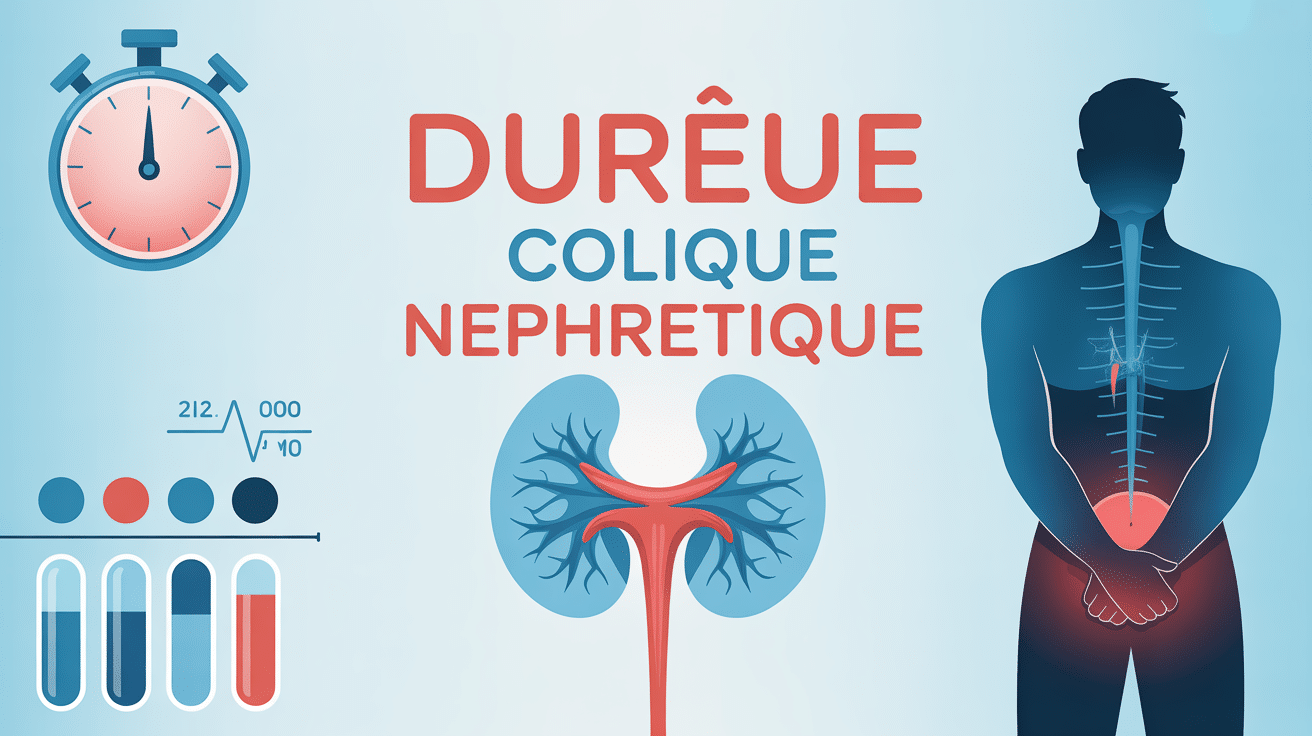 Illustration de la durée colique néphrétique