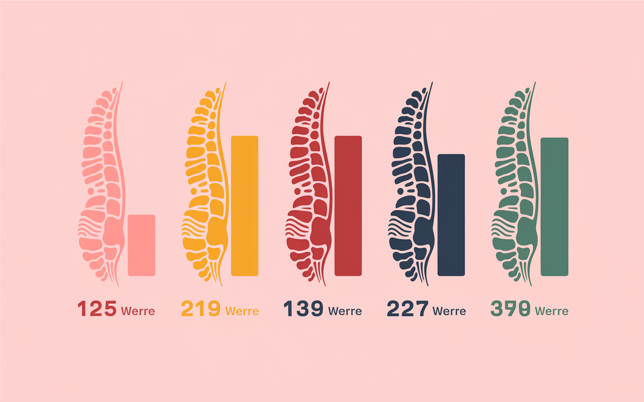 Graphique médical sur durée d'arrêt discopathie