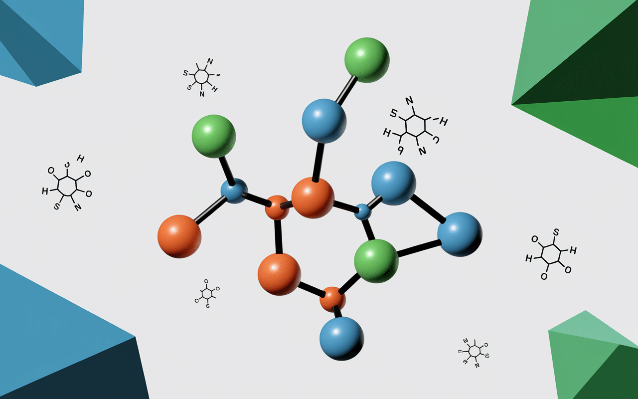 Molécule chimique acide ascorbique
