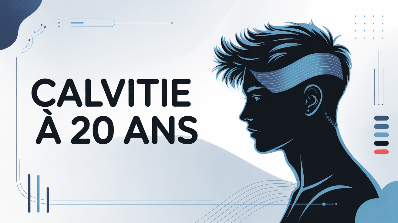 Calvitie 20 ans photo silhouette jeune profil reculement tempes