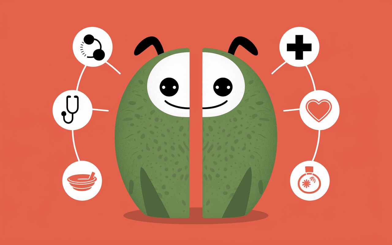 Fruit kaki danger illustration santé