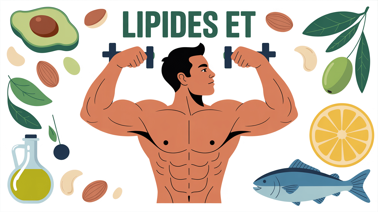 lipides musculation illustration aliments sportifs