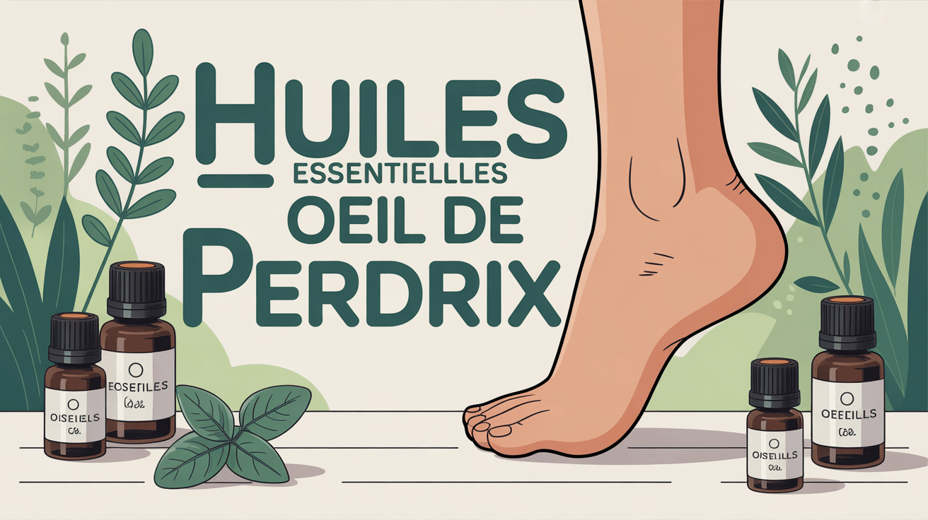 Oeil de perdrix huiles essentielles focus orteils pied