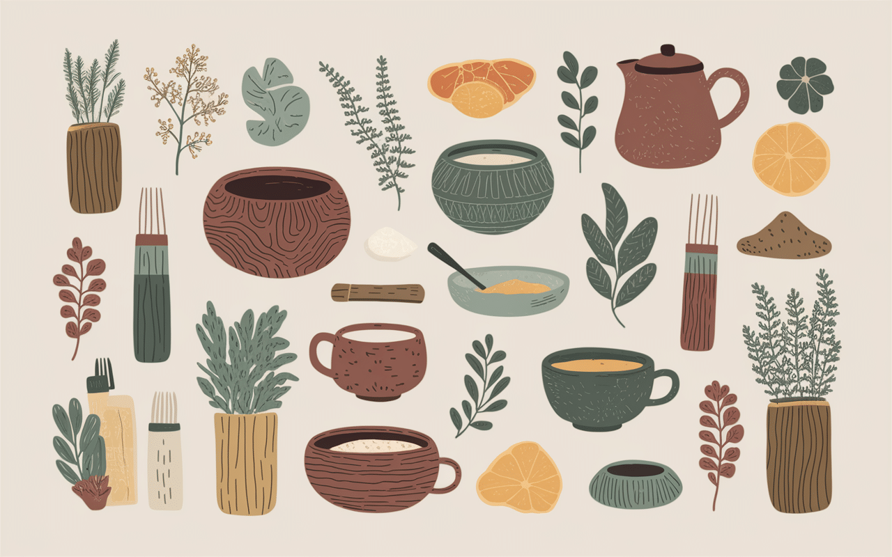 Tisane digestion plantes séchées et infusion